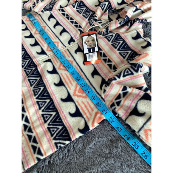 NWT O'Neill Aztec Fleece Half Zip Pullover Super‎ Soft Polar Hoodie Medium - Picture 10 of 11